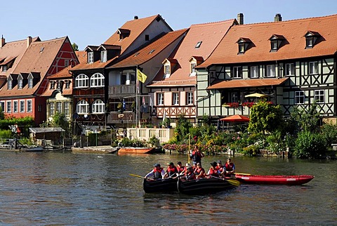 Little Venice at the Regnitz river, UNESCO World Heritage Site Bamberg, Upper Franconia, Bavaria, Germany, Europe