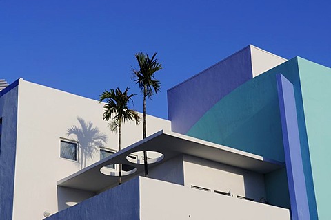 Roof Detail, Miami South Beach, Art Deco district, Florida, USA