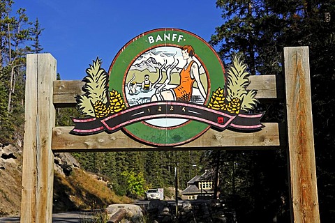 Banff Upper Hot Springs, Banff National Park, Alberta, Canada