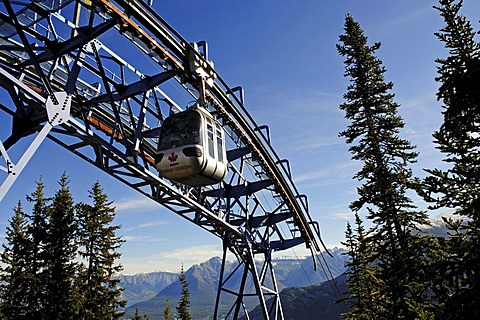 Funicular on Sulfur Mountain, Banff National Park, Alberta, Canada