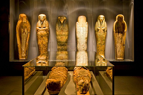 Mummies, Glyptotek, Copenhagen, Denmark, Europe