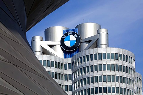 Headquarters of BMW AG, Munich, Bavaria, Germany, Europe