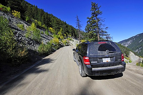 Road from the Heckman Pass to the Bella Coola Valley, Canada