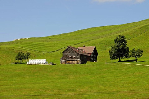 Farm house in the canton of Appenzell, Switzerland, Europe