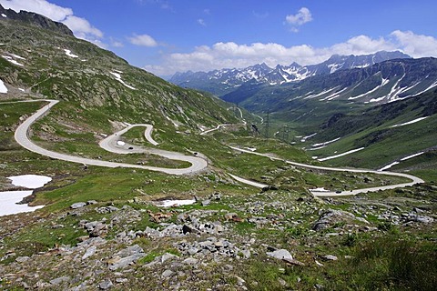 Nufenen Pass Road, Canton of Ticino, Switzerland, Europe