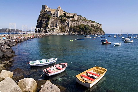 Castello Aragonese on the island of Ischia, Italy, Europe