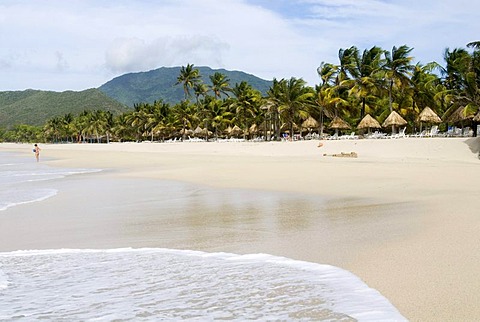 Playa Puerto Cruz beach on the island of Isla Margarita, Venezuela, South America