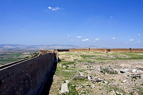 Castle built by Frederick II, 13th century, and enlarged by Charles I, Lucera, Puglia, Apulia, Italy, Europe