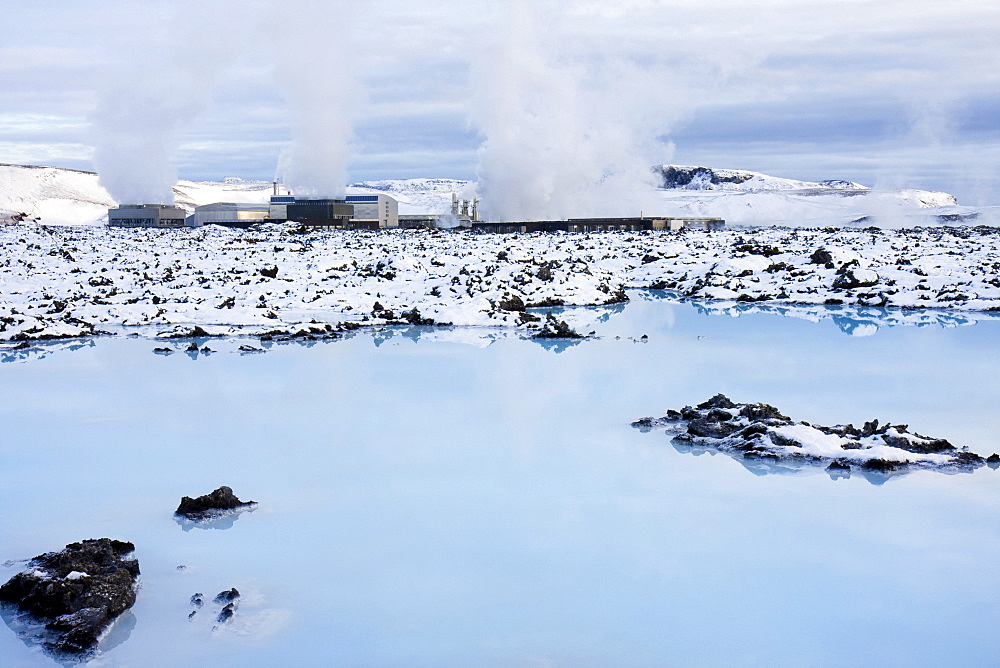 Blue Lagoon in the winter in Iceland, Europe