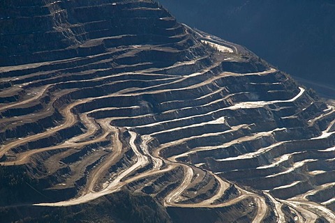 Styrian Erzberg mountain in Eisenerz, Styria, Austria, Europe