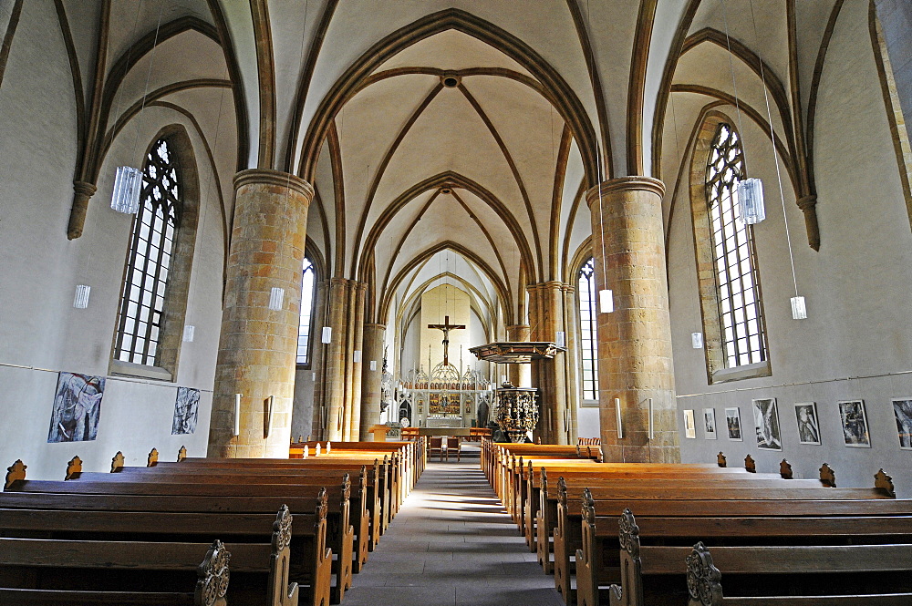 Neustaedter Marienkirche church, hall church, Gothic, Bielefeld, East Westphalia Lippe, North Rhine-Westphalia, Germany, Europe