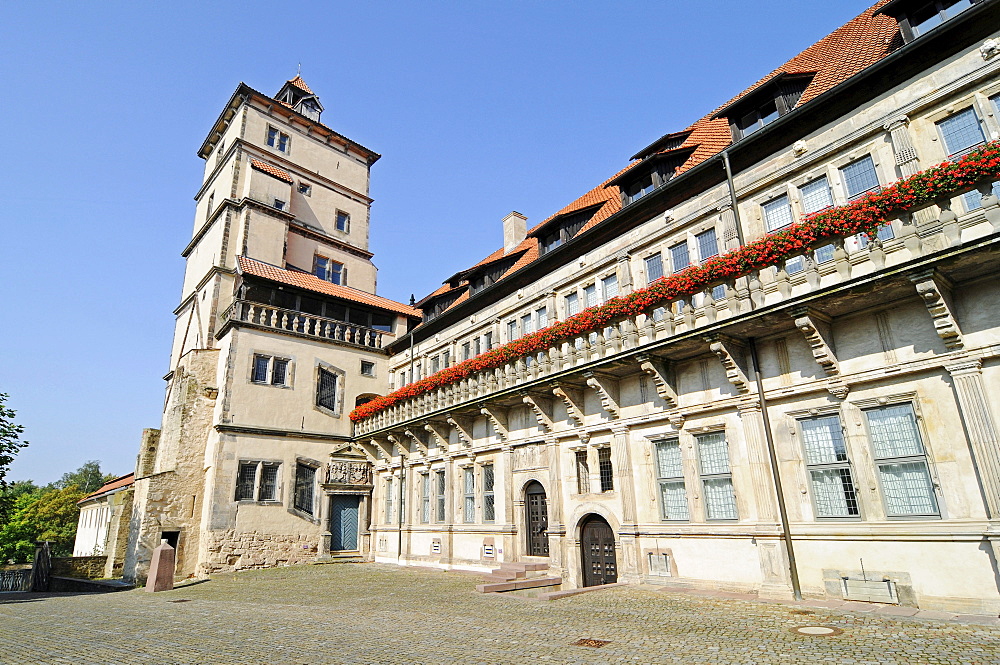 Schloss Brake castle, Weserrenaissance Museum, Weser Renaissance Museum, moated castle, Lemgo, East Westphalia Lippe, North Rhine-Westphalia, Germany, Europe