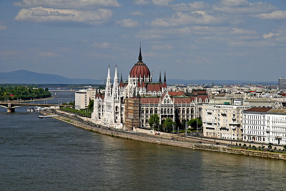 Houses of Parliament, Danube River, Budapest, Hungary, Europe