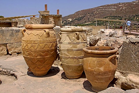 Knossos, archaeological excavation site, Heraklion, Crete, Greece, Europe