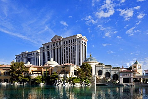 Hotel Bellagio and Caesars Palace, Las Vegas Strip, Las Vegas, Nevada, America, United States