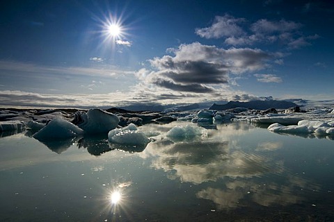 Joekulsarlon glacier lagoon, Iceland, Europe