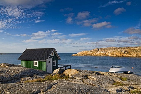 Timber house in Smoegen in the west coast of Sweden, Scandinavia, Europe