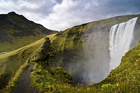 Skogarfoss waterfalls, Iceland, Europe