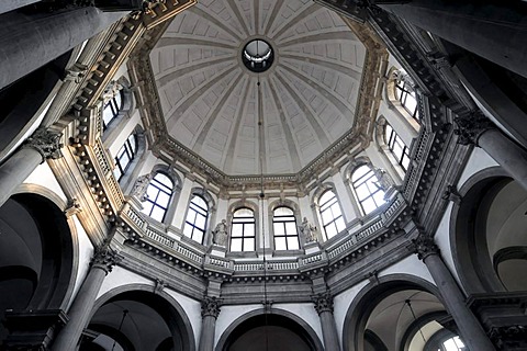 Detail, interior, Church of Santa Maria della Salute, Venice, Veneto, Italy, Europe