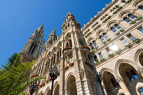 City hall, Ringstrasse street, Vienna, Austria, Europe