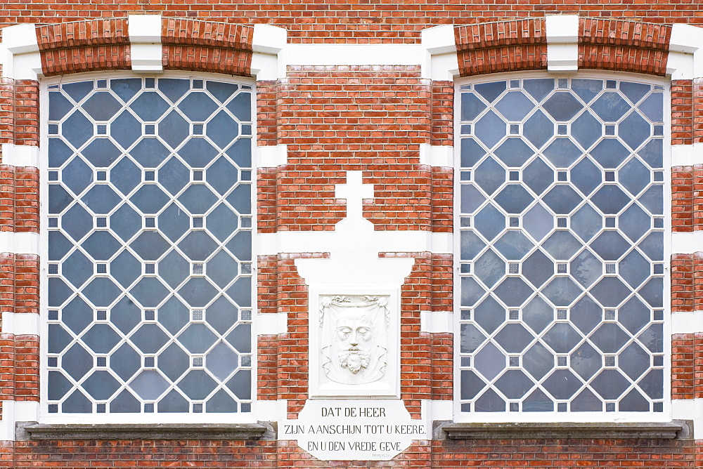 Windows, Turnhout beguinage, Unesco World Heritage Site, Belgium, Europe