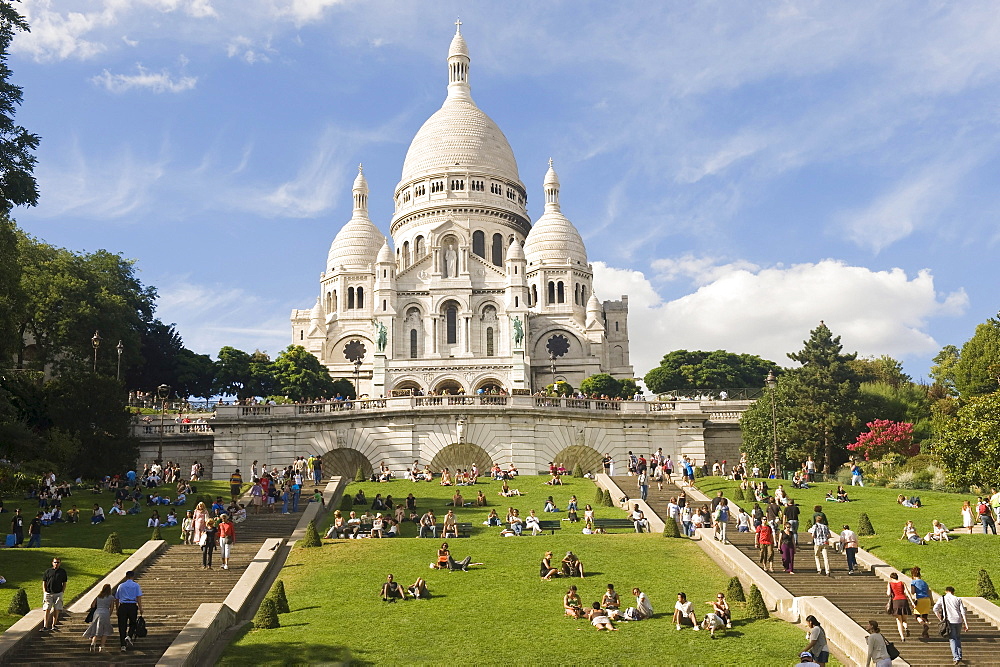 Basilica Sacre Coeur, Montmartre, Paris, France, Europe