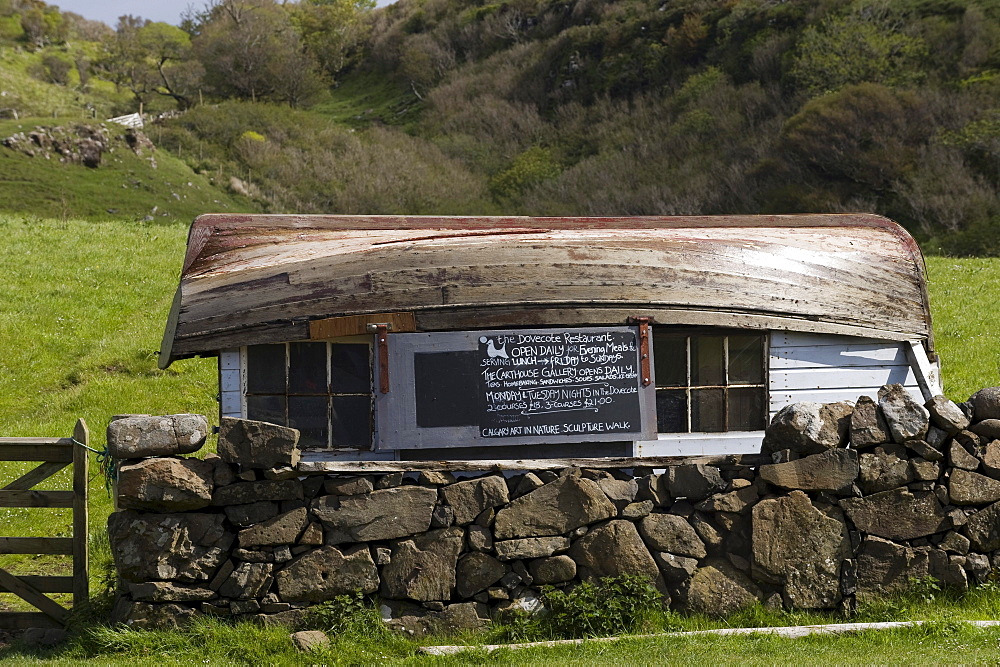 Curious kiosk on the Isle of Mull, Scotland, UK, Europe, PublicGround