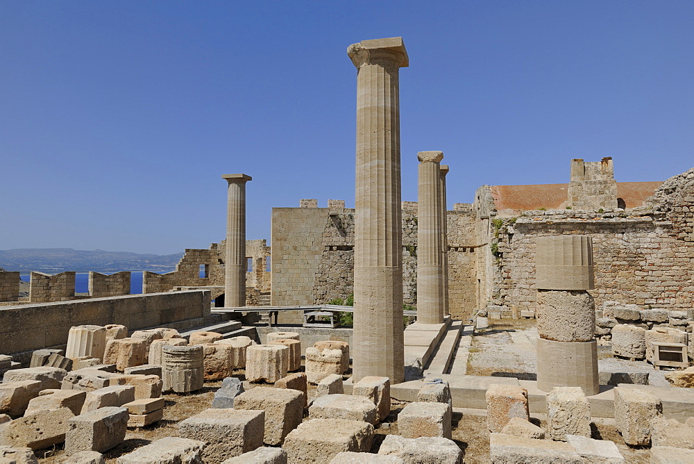 Acropolis, Lindos, Rhodes, Greece, Europe