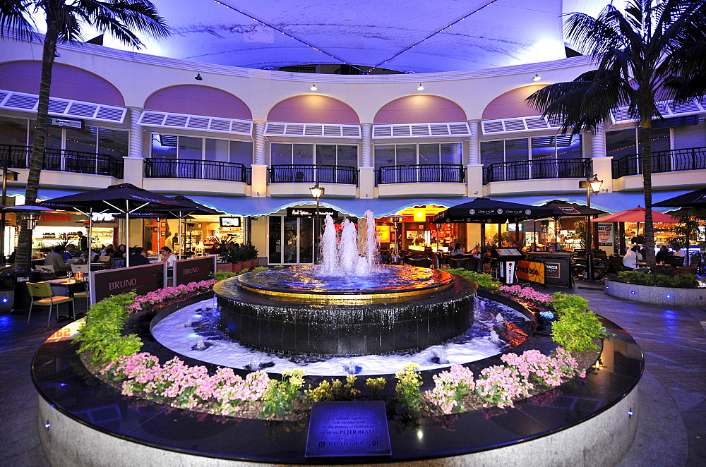 Chevron Renaissance Shopping Arcade, night shot, Surfers Paradise, Gold Coast, New South Wales, Australia