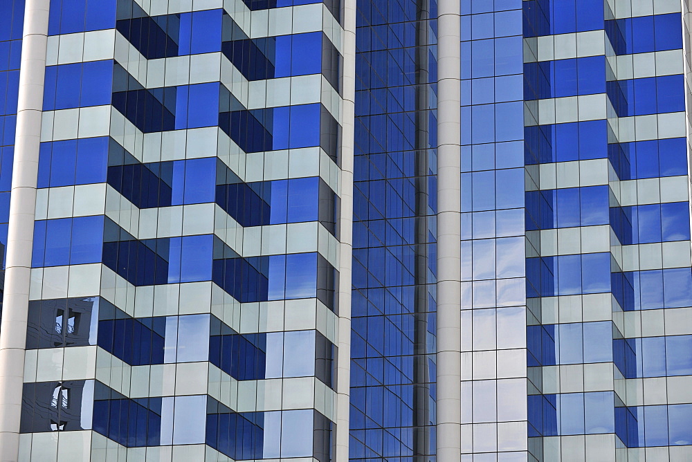 Glass facade of the Allianz Building, high-rise building, Central Business District, Sydney, New South Wales, Australia