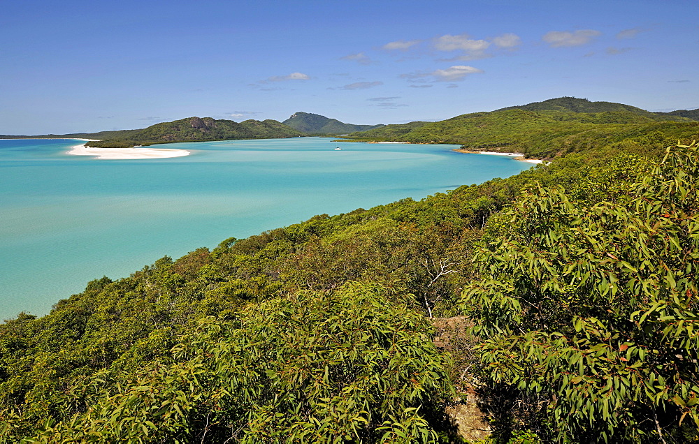 View from Hill Inlet on Whitehaven Beach, Whitsunday Island, Whitsunday Islands National Park, Queensland, Australia