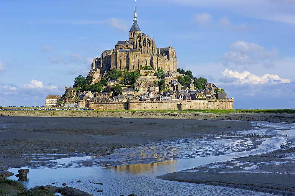 Mont-Saint-Michel, Benedictine abbey, Normandy, France, Europe