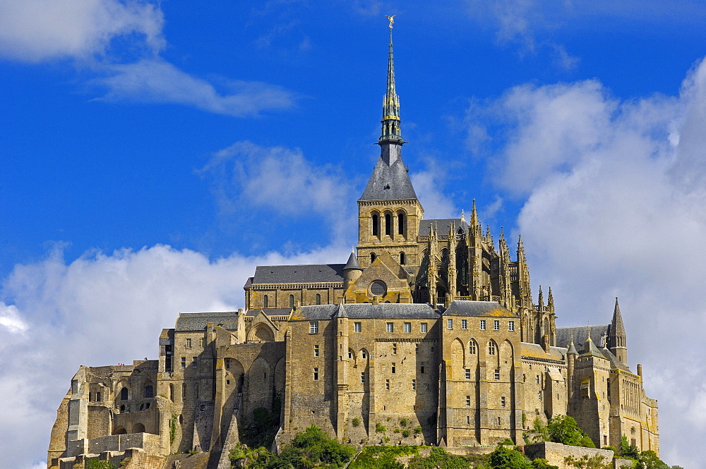 Mont-Saint-Michel, Benedictine abbey, Normandy, France, Europe