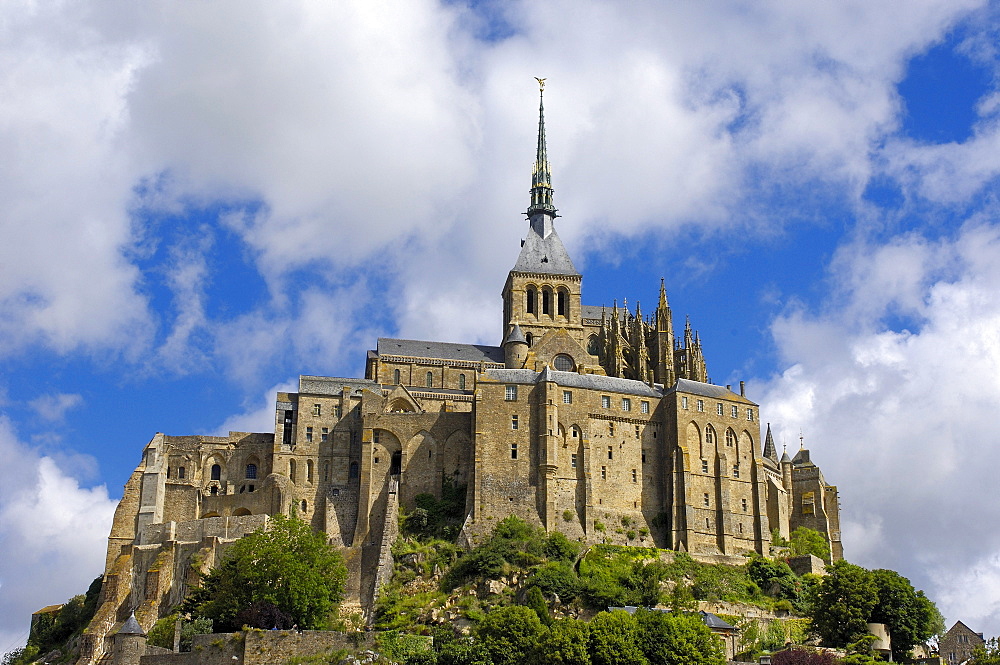 Mont-Saint-Michel, Benedictine abbey, Normandy, France, Europe