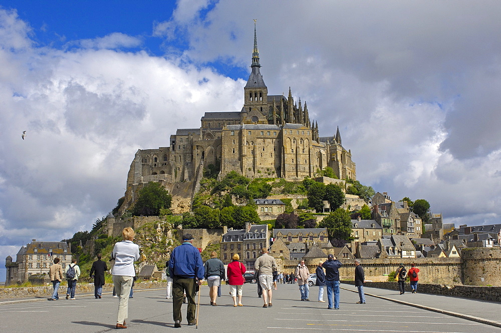 Mont-Saint-Michel, Benedictine abbey, Normandy, France, Europe