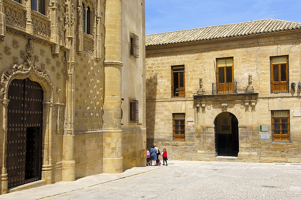 Jabalquinto Palace, 16th century, Baeza, Jaen province, Andalusia, Spain, Europe