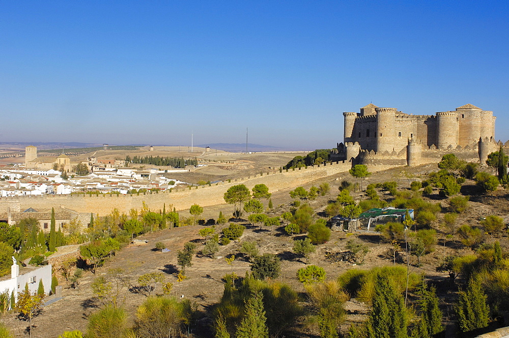 Belmonte Castle, 15th century, Belmonte, Cuenca province, Castilla-La Mancha, Spain, Europe