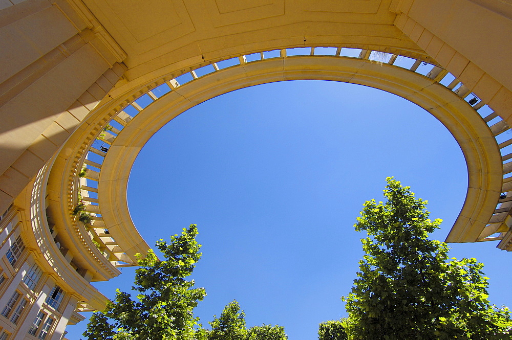 Antigone residential complex, 1979-1983, by Ricard Bofill, Montpellier, Herault, Languedoc-Roussillon, France, Europe