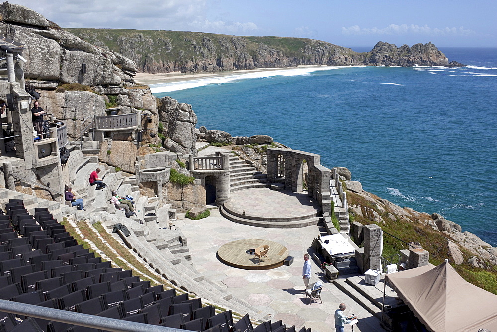 The Minack Theater, open-air, Porthcurno, Cornwall, England, United Kingdom, Europe