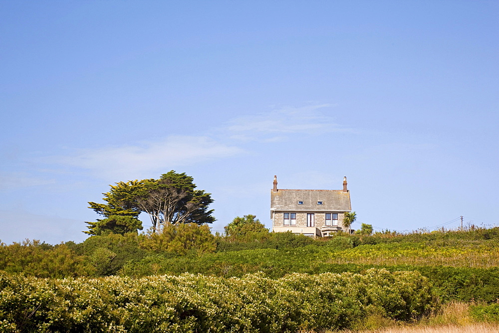 Cornish farmhouse, Perranuthnoe, Cornwall, England, United Kingdom, Europe