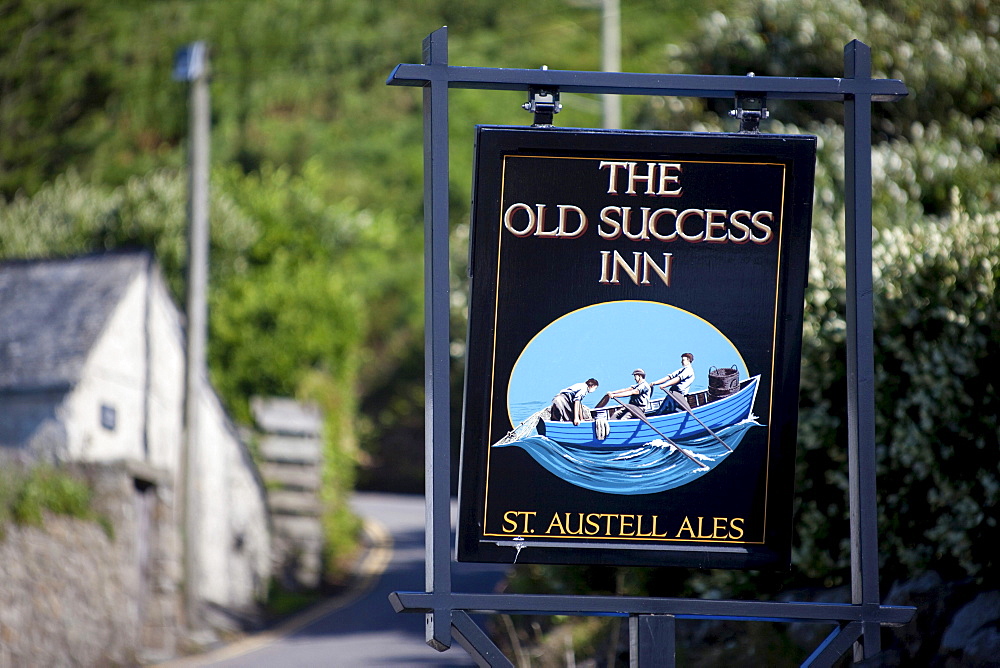 Sign "The Old Success Inn", Sennen, Cornwall, England, United Kingdom, Europe