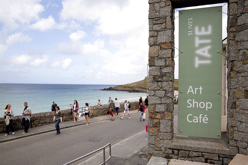 Tate Gallery, Porthmeor Beach, St. Ives, Cornwall, England, United Kingdom, Europe