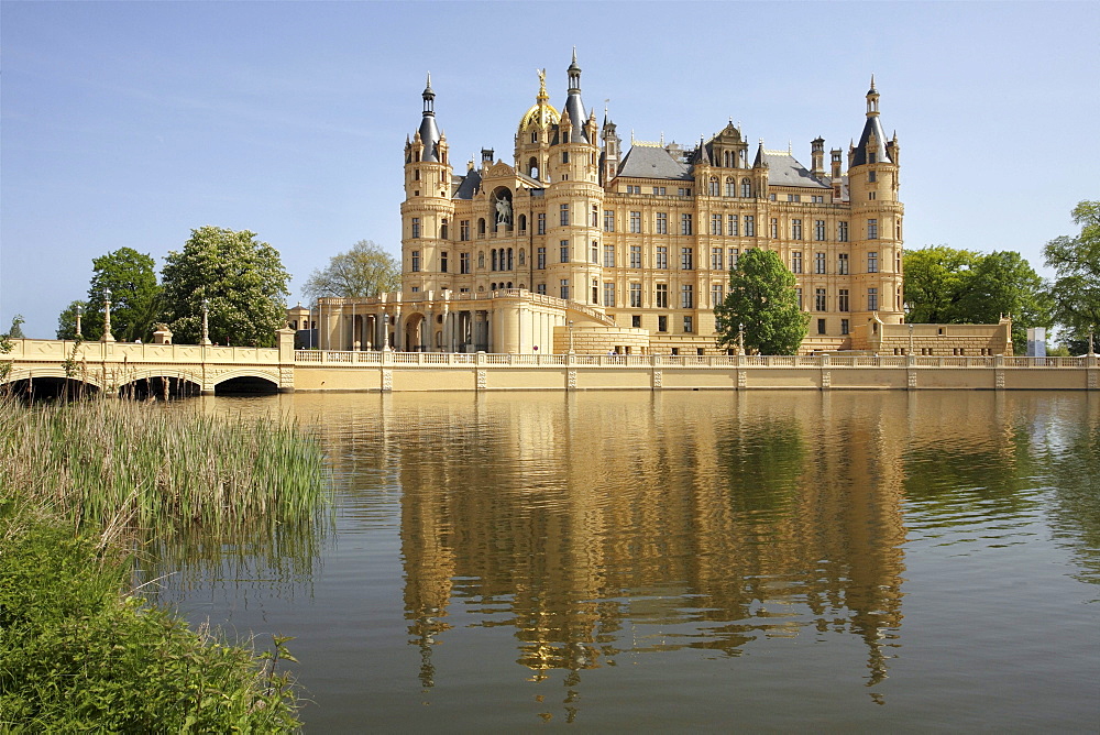 Schwerin Castle, Mecklenburg-Western Pomerania, Germany, Europe