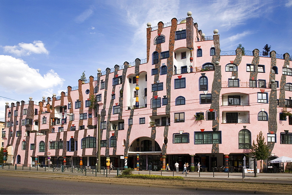 The Green Citadel, Magdeburg, Saxony-Anhalt, Germany, Europe