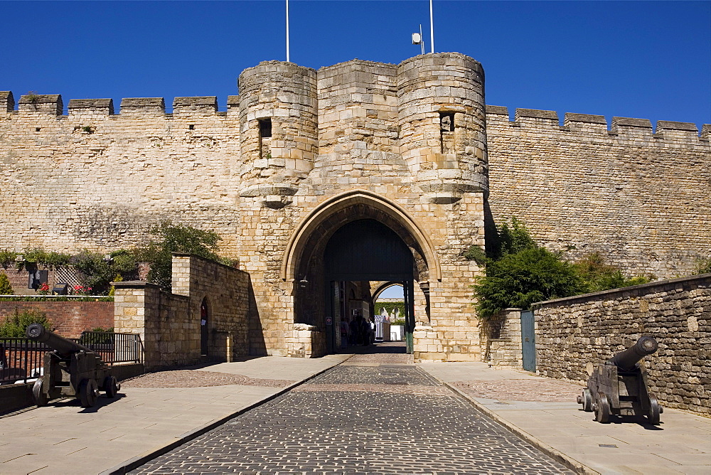 Lincoln Castle Gate, Lincoln, Lincolnshire, England, United Kingdom, Europe