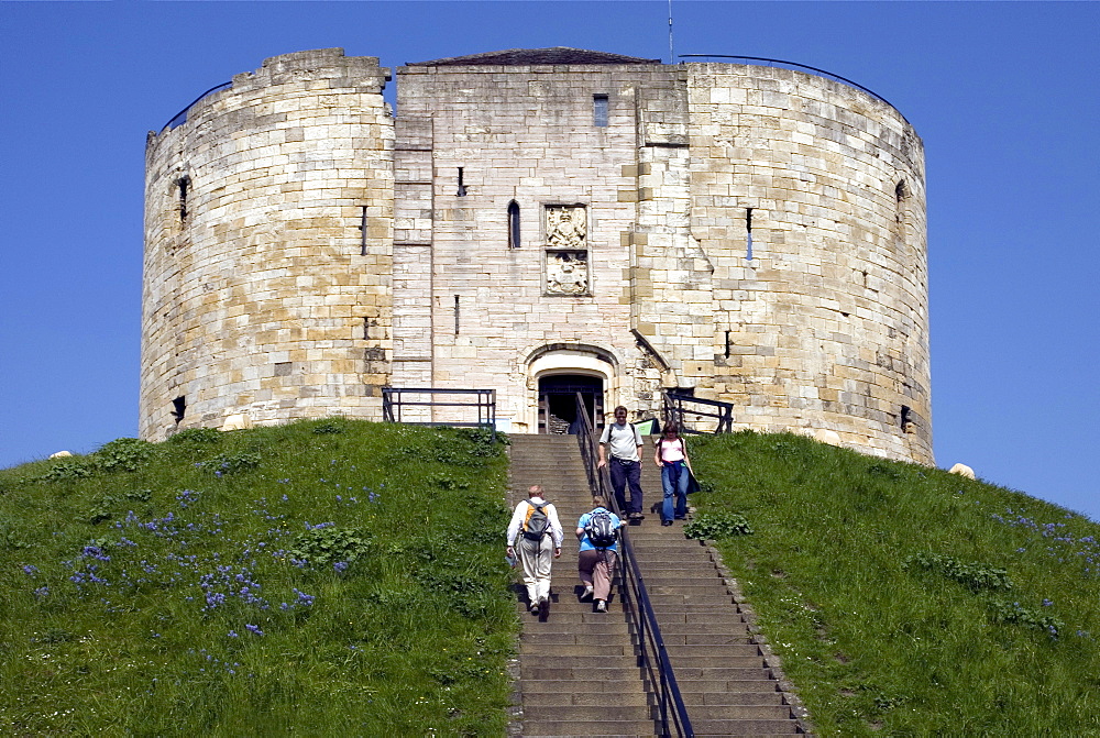 Cliffords Tower, York, North Yorkshire, England, United Kingdom, Europe