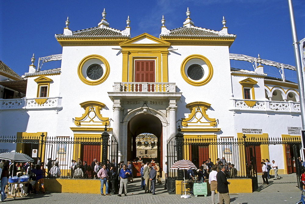 Bullring, Plaza de Toros, Seville, Andalusia, Spain, Europe