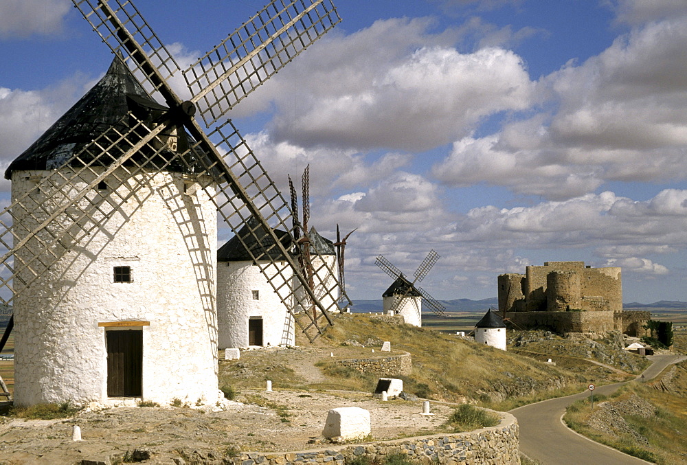 Don Quixote windmills, Consuegra, Castilla-La Mancha, Spain, Europe