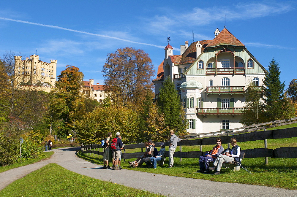 Hohenschwangau, Fuessen, Allgaeu, Bavaria, Germany, Europe