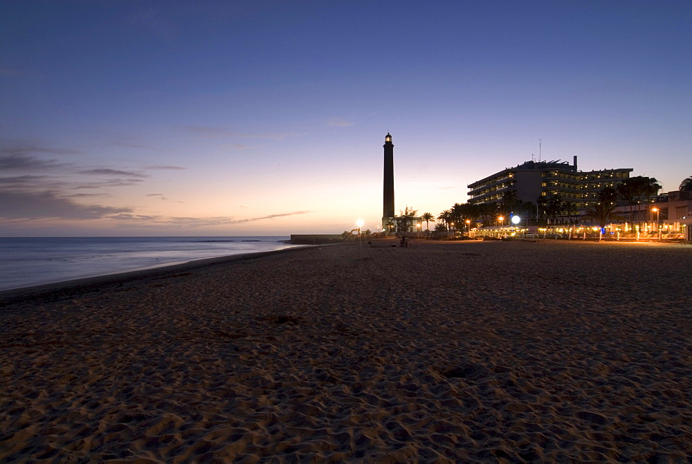 Lighthouse, El Faro de Maspalomas, Gran Canaria, Canary Islands, Spain, Europe